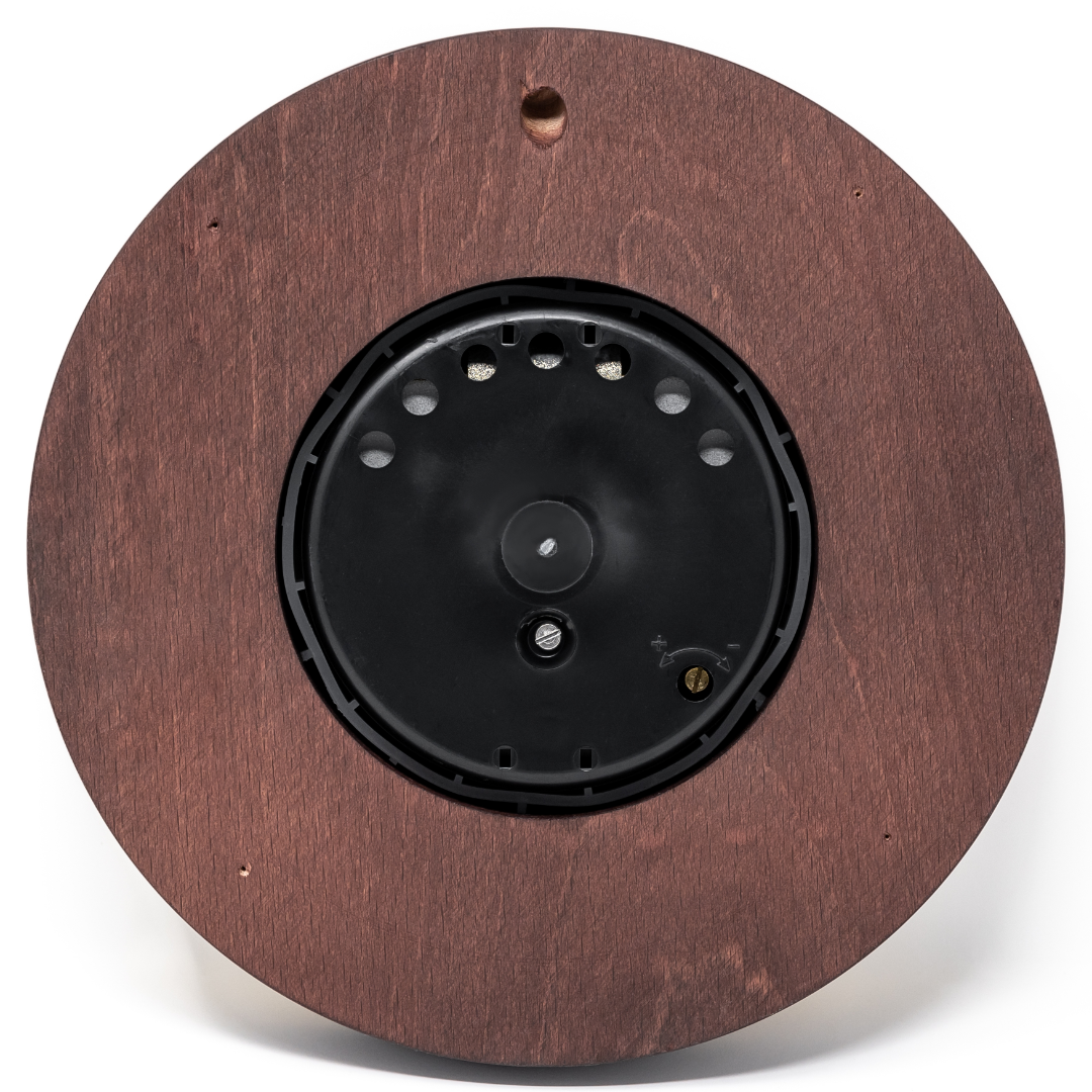 Popular Ebony & Chrome Barometer & Tide Clock Combo