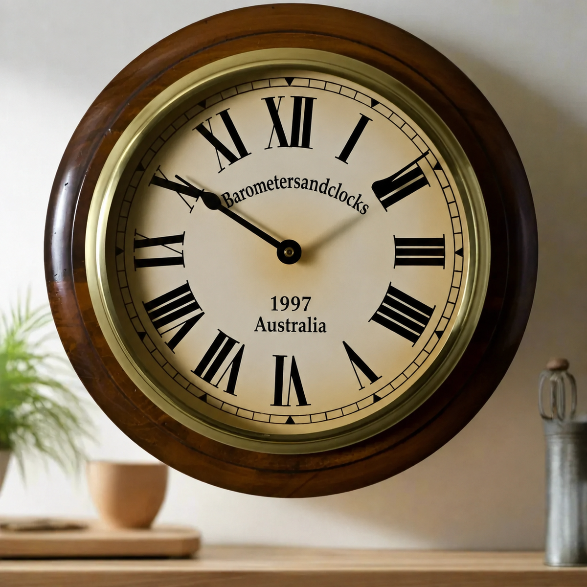 Handcrafted Post Office Clock – Large
