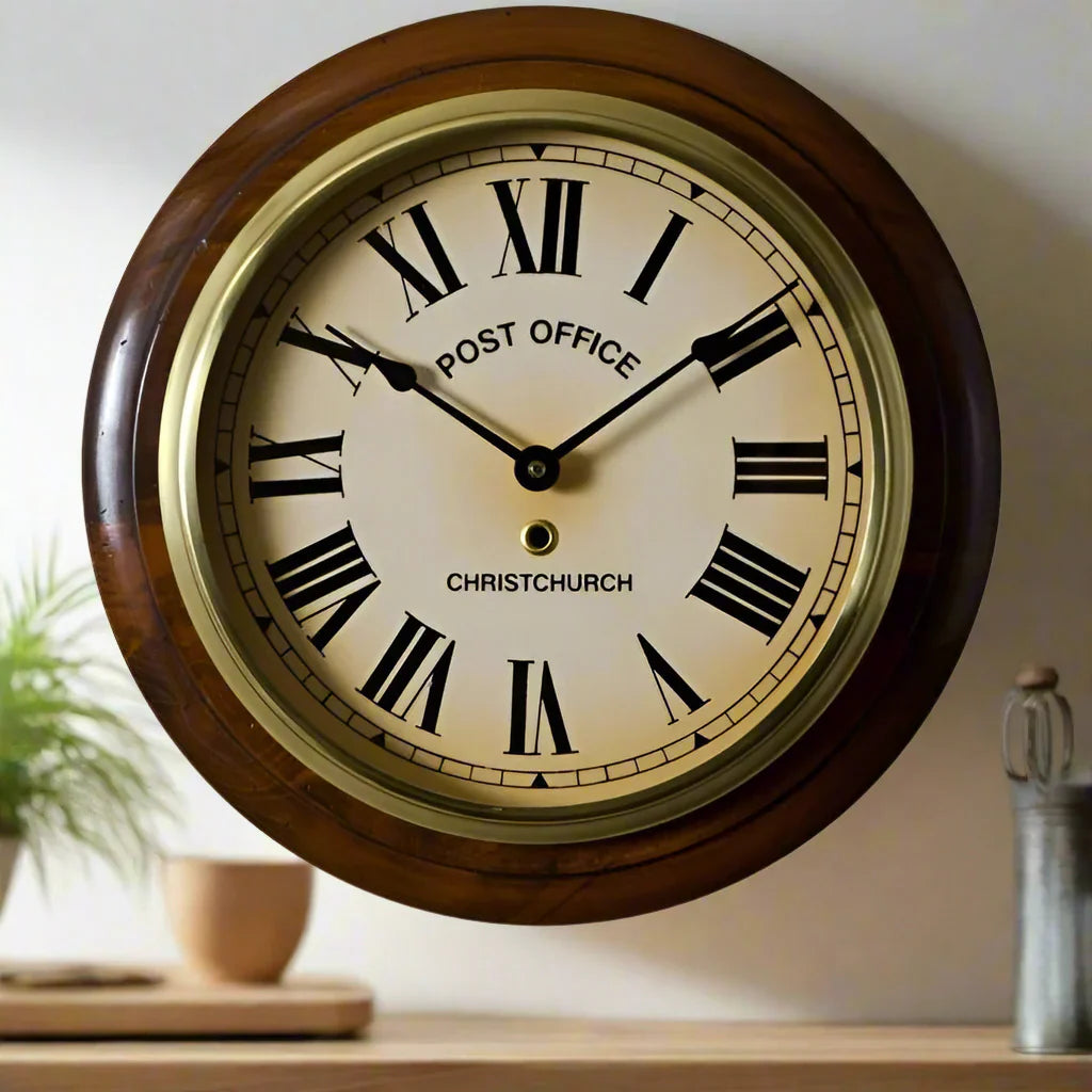 Handcrafted Post Office Clock – Large