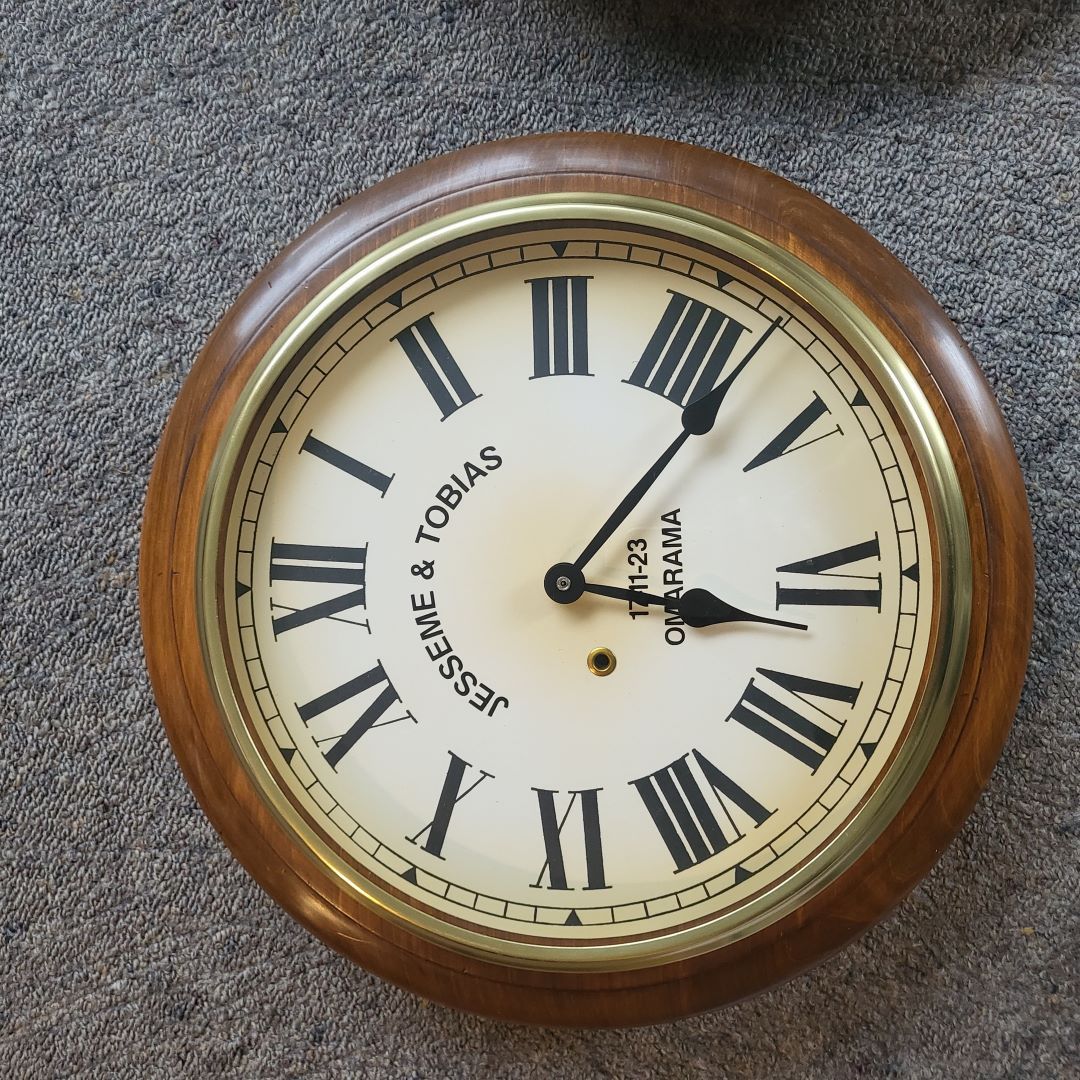 Handcrafted Post Office Clock – Large