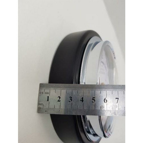 The Black & Chrome Tide Tracker – Precision Tide Clock + Quartz Wall Clock (Fischer Germany)