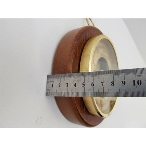 Classic Walnut & Brass 170mm Fischer Barometer
