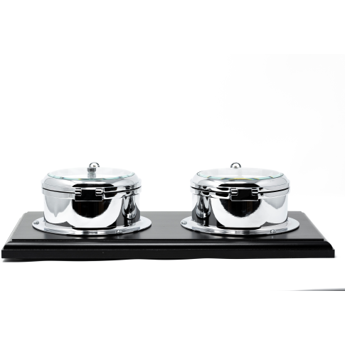 Impressive Solid Fischer Nautical Chrome Barometer & Tide Clock