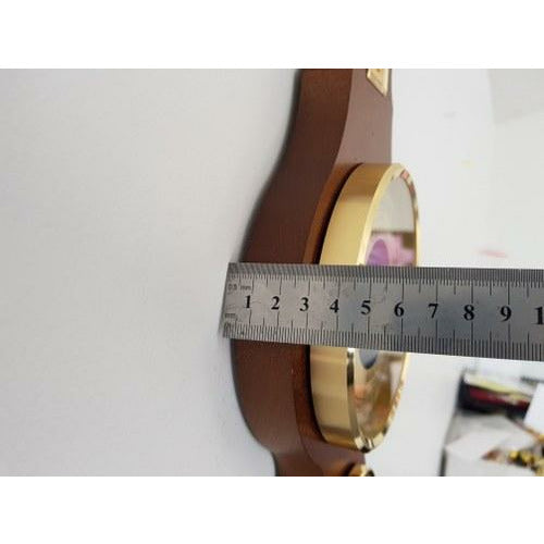 Traditional Banjo Walnut 540 mm Weatherstation -3 in 1 - Hygrometer + Barometer + Thermometer