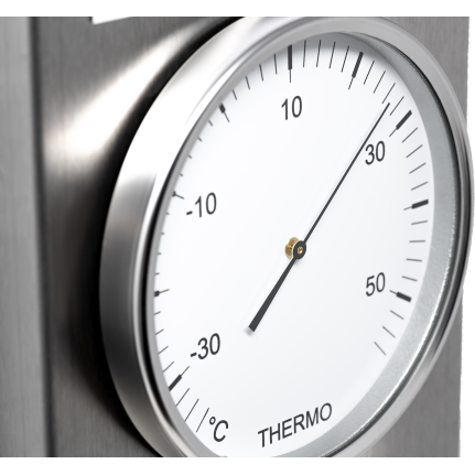 Impressive Indoor & Outdoor Weatherstation- 3 in 1 - Hygrometer + Barometer + Thermometer