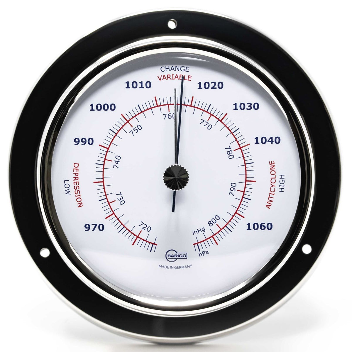 Barigo Sky Barometer 183RFPO.AV – Polished Stainless Steel (110 mm)