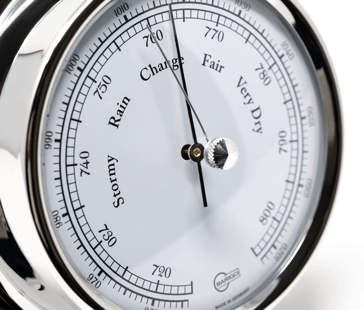Barigo Regatta Barometer 184RFPO – Polished Stainless Steel (125 mm)