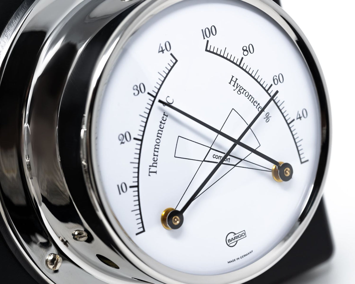 Barigo Tempo WeatherStation - 4 in 1 -barometer-hygrometer-thermometer-clock