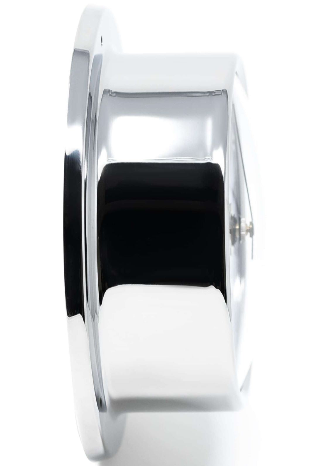 Barigo Tempo Quartz Clock with Radio Sectors 683RFPOFS – Polished Stainless Steel (110 mm)