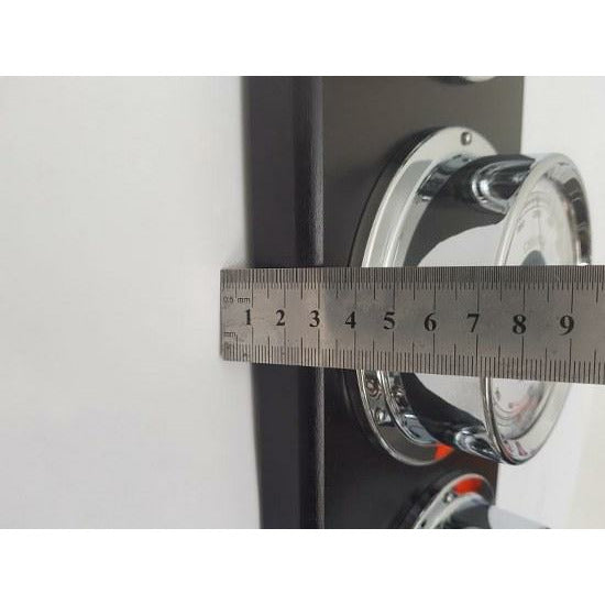 Modern Ebony &amp; Chrome Weatherstation – 4-in-1 Hygrometer, Barometer, Thermometer &amp; Tide Clock