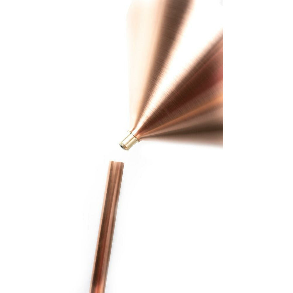 Rain gauge made of solid copper