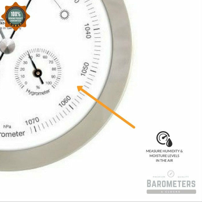 Modern Indoor &amp; Outdoor Weatherstation- 3 in 1 - Hygrometer + Barometer + Thermometer