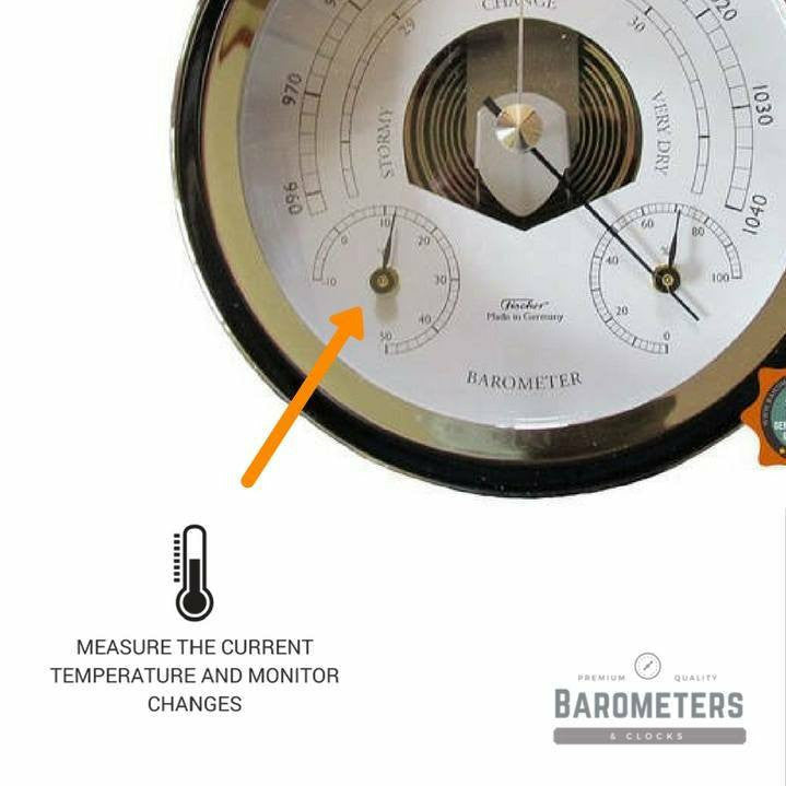 Premium Chrome Weatherstation – Barometer, Thermometer &amp; Hygrometer