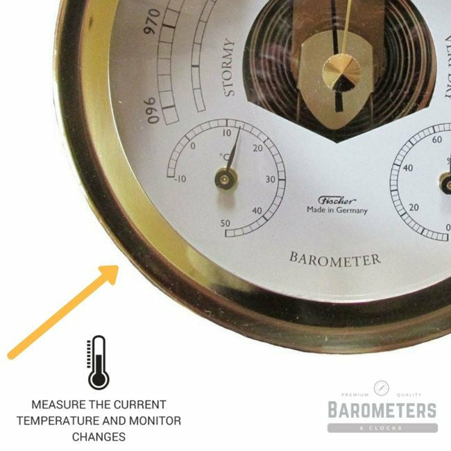 Premium Brass Weatherstation – Barometer, Thermometer &amp; Hygrometer