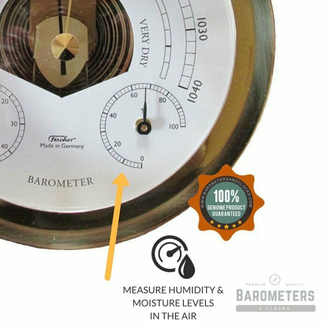 Premium Brass Weatherstation – Barometer, Thermometer &amp; Hygrometer