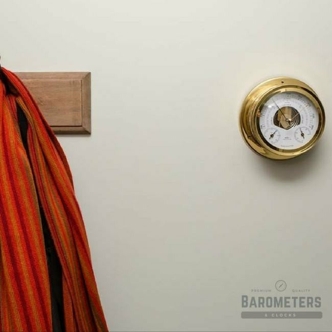 Premium Brass Weatherstation – Barometer, Thermometer &amp; Hygrometer